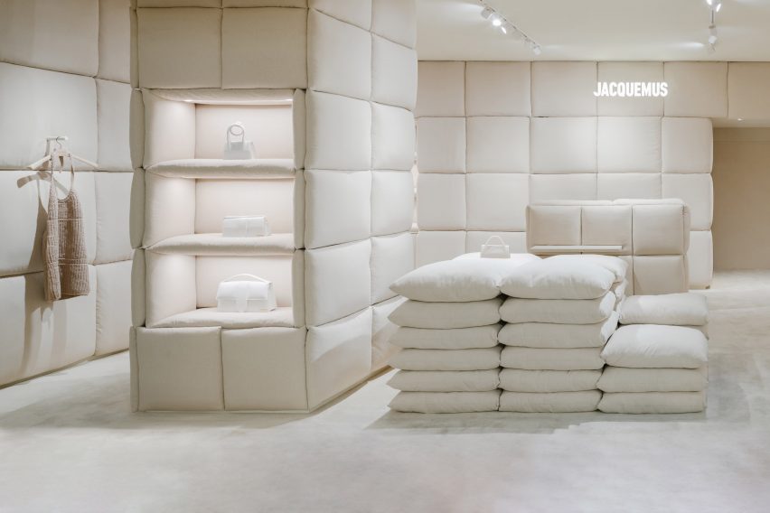 BEDROOM-LIKE INTERIOR JACQUEMUS STORE BY AMO